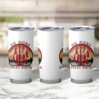No More Stolen Sister Tumbler Cup Red Hand MMIW Awareness America Native