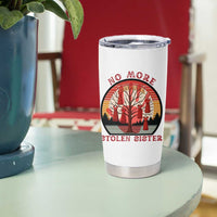 No More Stolen Sister Tumbler Cup Red Hand MMIW Awareness America Native