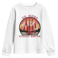 No More Stolen Sister Youth Sweatshirt Red Hand MMIW Awareness America Native - Wonder Print Shop