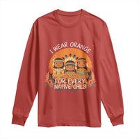 Native American Child Long Sleeve Shirt I Wear Orange For Every Native Child - Wonder Print Shop