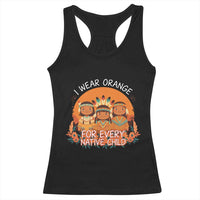 Native American Child Racerback Tank Top I Wear Orange For Every Native Child - Wonder Print Shop