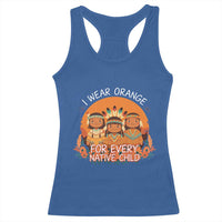 Native American Child Racerback Tank Top I Wear Orange For Every Native Child - Wonder Print Shop
