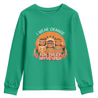 Native American Child Youth Sweatshirt I Wear Orange For Every Native Child - Wonder Print Shop