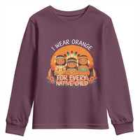 Native American Child Youth Sweatshirt I Wear Orange For Every Native Child - Wonder Print Shop