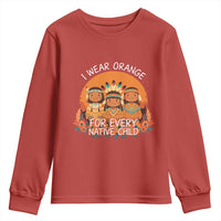 Native American Child Youth Sweatshirt I Wear Orange For Every Native Child - Wonder Print Shop