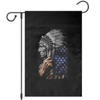 Indian Chief Native American USA Flag Garden Flag - Wonder Print Shop