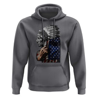 Indian Chief Native American USA Flag Hoodie - Wonder Print Shop