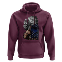 Indian Chief Native American USA Flag Hoodie - Wonder Print Shop