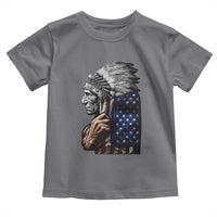 Indian Chief Native American USA Flag Toddler T Shirt - Wonder Print Shop