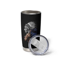 Indian Chief Native American USA Flag Tumbler Cup