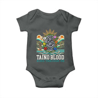 Indigenous Taino Warrior Puerto Rico Carribbean Culture Baby Onesie Taino Blood Runs Through Me - Wonder Print Shop