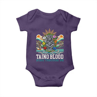 Indigenous Taino Warrior Puerto Rico Carribbean Culture Baby Onesie Taino Blood Runs Through Me - Wonder Print Shop