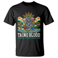 Indigenous Taino Warrior Puerto Rico Carribbean Culture T Shirt Taino Blood Runs Through Me - Wonder Print Shop