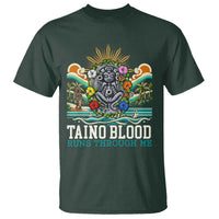 Indigenous Taino Warrior Puerto Rico Carribbean Culture T Shirt Taino Blood Runs Through Me - Wonder Print Shop