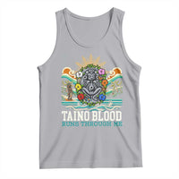 Indigenous Taino Warrior Puerto Rico Carribbean Culture Tank Top Taino Blood Runs Through Me - Wonder Print Shop