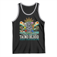Indigenous Taino Warrior Puerto Rico Carribbean Culture Tank Top Taino Blood Runs Through Me - Wonder Print Shop