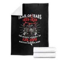 Native American Trail Of Tears Deadly Journey Throw Blanket - Wonder Print Shop