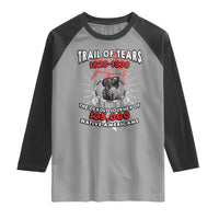 Native American Trail Of Tears Deadly Journey Raglan Shirt - Wonder Print Shop