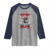 Native American Trail Of Tears Deadly Journey Raglan Shirt - Wonder Print Shop