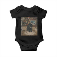 Spooky Biscuits Bakery Baby Onesie Funny Black Cat Halloween Gift