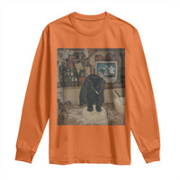 Spooky Biscuits Bakery Long Sleeve Shirt Funny Black Cat Halloween Gift