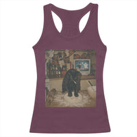 Spooky Biscuits Bakery Racerback Tank Top Funny Black Cat Halloween Gift