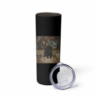 Spooky Biscuits Bakery Skinny Tumbler Funny Black Cat Halloween Gift