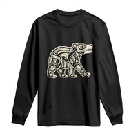 Bear Native Formline Art Salish Haida Tlingit Pacific Animal Long Sleeve Shirt