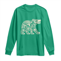 Bear Native Formline Art Salish Haida Tlingit Pacific Animal Long Sleeve Shirt