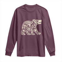 Bear Native Formline Art Salish Haida Tlingit Pacific Animal Long Sleeve Shirt