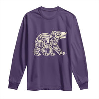 Bear Native Formline Art Salish Haida Tlingit Pacific Animal Long Sleeve Shirt