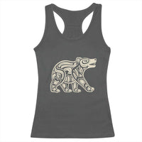 Bear Native Formline Art Salish Haida Tlingit Pacific Animal Racerback Tank Top