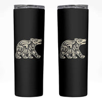 Bear Native Formline Art Salish Haida Tlingit Pacific Animal Skinny Tumbler