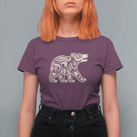 Bear Native Formline Art Salish Haida Tlingit Pacific Animal T Shirt For Women