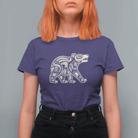 Bear Native Formline Art Salish Haida Tlingit Pacific Animal T Shirt For Women