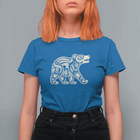 Bear Native Formline Art Salish Haida Tlingit Pacific Animal T Shirt For Women