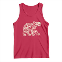 Bear Native Formline Art Salish Haida Tlingit Pacific Animal Tank Top
