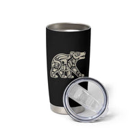 Bear Native Formline Art Salish Haida Tlingit Pacific Animal Tumbler Cup