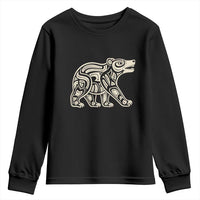 Bear Native Formline Art Salish Haida Tlingit Pacific Animal Youth Sweatshirt