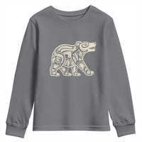 Bear Native Formline Art Salish Haida Tlingit Pacific Animal Youth Sweatshirt