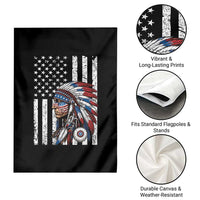 Indigenous People Tribal CG Native American Indian Chief American USA Flag Garden Flag