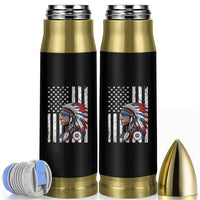 Indigenous People Tribal CG Native American Indian Chief American USA Flag Bullet Tumbler