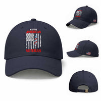 Native American Veteran USA Flag Patriotic Soldier Baseball Cap