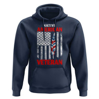 Native American Veteran USA Flag Patriotic Soldier Hoodie