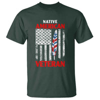 Native American Veteran USA Flag Patriotic Soldier T Shirt