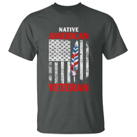 Native American Veteran USA Flag Patriotic Soldier T Shirt