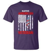 Native American Veteran USA Flag Patriotic Soldier T Shirt