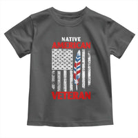 Native American Veteran USA Flag Patriotic Soldier Toddler T Shirt
