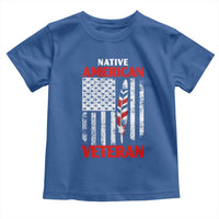 Native American Veteran USA Flag Patriotic Soldier Toddler T Shirt