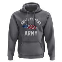 Native American Army Veteran US Flag Indigenous Soldier Hoodie
